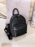 viney新款双肩包女大容量旅行包百搭牛皮旅游小背包户外出游简约书包女 【黑色】送老婆女朋友高级感实用 高颜值休闲时尚通勤背包 实拍图
