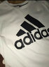 阿迪达斯 （adidas）官方舰店男装女装 2025夏季新款大logo运动服休闲透气跑步训练T恤 黑色/白标logo/店长力荐 L 实拍图
