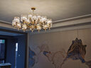 韵钰轻奢客厅欧式水晶吊灯现代简约大气餐厅卧室新款北欧全屋灯具套餐 18头（三色LED光源）吸吊两用 实拍图