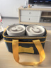 沃德百惠（WORTHBUY）304不锈钢饭盒上班族学生分格手提保温桶高颜值便当盒 米色套装 实拍图