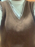 翊尚美针织马甲女春秋可外穿短款V领背心上衣25年新款宽松内搭坎肩 咖啡色 均码 【推荐80-140斤】 实拍图
