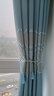 馨菲羽加厚简约现代遮光轻奢大气窗帘布落地窗客厅卧室北欧隔热网红新款成品 浅蓝色 一米价格(打孔免费加工)需要几米拍几米 实拍图