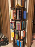 林之语实木旋转书架360度书柜置物架落地一体靠墙移动学生转角立式书架 【六层】44*197.8cm黑橡木色 实拍图