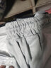 佐尚鸟休闲裤子男秋冬季加绒保暖工作上班耐脏运动阔腿长裤直筒宽松男裤 浅灰+深灰 M -建议80-100斤左右 实拍图