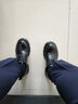 viplander男士大头皮鞋厚底男款松糕鞋真皮增高德比男鞋秋冬新品128801 胎牛皮 40 实拍图