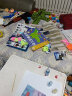 俞氏兴（YUSHIXING）沙画套装 儿童玩具 男女孩宝宝早教手工涂色制作DIY填色绘画工具 男孩款（12瓶彩沙+12张沙画） 实拍图