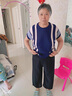 俞兆林（YUZHAOLIN）母亲节妈妈夏装套装中老年女装时尚休闲老人针织衫上衣半袖两件套 皮粉（单上衣） 2XL （100-120斤） 实拍图