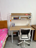 幻狐 （DREAM FOX ） 电脑桌台式带书架书房家用卧室写字桌现代简约书桌书柜组合 【桌椅组合】田园橡木色120CM 实拍图
