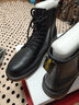 百丽（Belle）复古粗跟马丁靴男休闲工装风机车短靴加绒92267DD0 黑色(8孔)-92427 43 (265mm) 实拍图