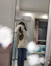 斐特玛冬季新款针织打底衫女杏色麻花高领毛衣女冬加厚慵懒百搭打 杏色 L 实拍图