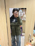 骆驼火山羽绒服1.0情侣男女加厚防极寒鸭绒面包服外套冬季城市轻户外 深榄绿/幻影黑，男女同款 M 实拍图