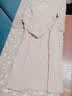 昊达（HAODA）睡裙女士春秋纯棉双层纱家居服睡衣V领居家裙可外穿 5320 5320粉色条纹 M 160/84A 实拍图