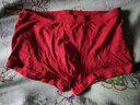 三枪【吉庆弹力棉】男式内裤红色本命年鸿运结婚喜庆男平脚裤 实拍图