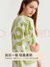 都市丽人女士短袖睡裙家居服夏季印花牛奶丝居家外穿睡衣女2H36J5 实拍图
