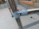 木法则不锈钢落地晾衣架室内外可伸缩移动多用途晾衣杆阳台双杆 双杠高低(可拉伸至2.4米)+万向轮 全不锈钢（直径2.5，厚度0.5） 实拍图