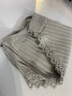伦洛弗内裤女日系棉质舒适透气时尚潮流少女内裤棉裆交叉绑带蕾丝三角裤 灰色 均码（90斤-130斤） 实拍图