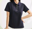 佐丹奴短袖Polo衫女夏季彩虹纽扣弹力棉修身翻领上衣05314399 实拍图