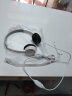 电音K歌唱歌录音专用耳机头戴式 有线手机台式电脑苹果安卓通用 k哥录课全民录歌耳麦带麦克风一体话筒 白色单插头【手机/单孔笔记本】 实拍图