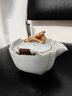 宁不凡（NINGBUFAN） 办公旅行茶具套装汝窑便携快客杯一壶二杯功夫茶具带过滤开片 一壶两杯+便携包 实拍图