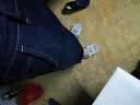 LEEHOYEE加绒牛仔裤男直筒宽松秋冬款带绒裤子男高腰保暖斜插袋加厚长裤潮 8029蓝色不加绒 33码(腰围2尺6) 实拍图
