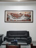 好久不见新中式客厅装饰画沙发背景墙横幅壁画现代简约酒店主卧室 新工艺 海聚百川 70cmx200cm(适合2.5-3.5米沙发) 乌木黑 铝合金外框+有机玻璃 实拍图