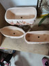 仟尚亿多肉大口径拼盘花盆陶瓷批发创意室内肉肉拼盆创意大多肉植物花盆 ZWJ拼盘组合2个-003 图上有尺寸 实拍图