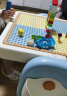 曼龙儿童积木桌椅套装宝宝多功能学习家用阅读绘画桌子游戏拼搭玩具桌 晒单实拍图