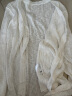 欧莎（OSA）【夏日缤纷】短款冰丝披肩空调衫女夏季新款轻薄针织开衫 白色 L 晒单实拍图