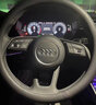 德言适用奥迪方向盘套真皮A6L/A4L/A7L/A8L/Q5L/A3A6A5Q3Q7Q8S4S5rs6Q6Q2L车把套超薄款 圆形超薄款【双色线】带车标 实拍图