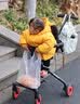 G.duck小黄鸭童装儿童羽绒服男童中长款加厚男孩外套冬季宝宝小恶魔衣服 黄色 90 建议1~2岁【 80-90cm】 实拍图