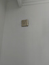 德力西（DELIXI） 开关插座面板CD821系列香槟金色暗装插座二三插墙壁电源无框大板 二开双控开关 实拍图