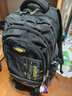 自然鱼 超大容量初中学生拉杆书包男4-6-9年级小学生手拉式拖杆学生背包 高脚六轮黑黄（可爬楼） 实拍图