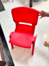 华恺之星 塑料凳 家用小板凳换鞋凳子 宝宝餐椅学习椅靠背椅子HK5601红色 晒单实拍图