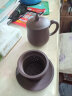 万壶园 紫砂杯泡茶杯带过滤茶水分离水杯子办公室茶具全紫砂手工泡茶器 葫芦四件杯 刻兰 实拍图