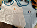 恒源祥儿童背心男童夏季棉薄款女童吊带打底小背心宝宝无袖汗衫中大童 本白+浅蓝 160 身高150-160体重75-85斤 实拍图