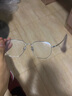 蔡司（ZEISS）近视眼镜框男超轻纯钛大框眼镜架可配防蓝光散光变色眼睛 简约大框 银色 配colorein镜片防蓝光 无度数 实拍图