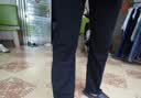 至涛 裤子男款春夏季牛仔裤直筒宽松复古阔腿美式高街复古休闲长裤子 黑（松紧抽绳） 3XL ( 建议150-170斤可穿 ) 实拍图