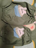 贝瑞加（Babyprints）儿童围裙宝宝罩衣小孩画画反穿衣防水防脏带袖套 绿小熊 实拍图
