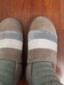 惠夫人 冬季棉拖鞋男士简约半包跟室内家居地板防滑软底情侣大码保暖鞋 兔毛条全包 咖啡 40-41 【适合39-40码穿】 实拍图