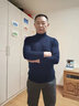 恒源祥100%羊毛衫男冬季高领毛衣中青年男士针织衫 藏青 170/88A  实拍图