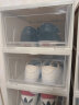 爱丽思（IRIS）大号透明鞋盒收纳盒AJ球鞋鞋柜防尘防潮可叠加储物盒 8个装 实拍图