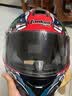 坦克（Tanked Racing）摩托车头盔T127全盔国潮安全帽3C机车双镜片电动车防风男女 招财猫【透明镜片+镀银镜片+头套+尾翼】 XXL（适合头围58-59cm） 实拍图