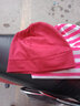 飞翔兔全棉睡帽纯棉秋冬薄保暖防寒男女睡觉厚包头套头巾光头化疗月子帽 秋冬薄款纯棉套头帽-暗红色 XL码(头围59-61cm) 实拍图