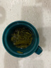 午间陶瓷茶杯带盖过滤泡茶杯办公杯家用水杯茶水分离杯快客杯一壶三杯 立方办公杯【豆绿】 实拍图