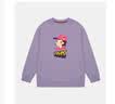陆心媛Item sweat shirts 秋冬休闲时尚宽松圆领卡通元气女士卫衣 浅紫色 实拍图