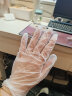 乌斯京一次性手套PVC食品级实验室美容清洁烘焙餐饮厨房手套100只 大码 实拍图