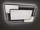 四季沐歌（MICOE）轻奢卧室灯 客厅吸顶灯led 后现代北欧大气简约餐厅书房 魔羽白-110W无极调光【全光谱】80*52cm 实拍图
