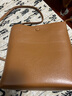 ANDSEEYOU品牌 迷你真皮小包 简约水桶包头层牛皮单肩包软皮斜挎背包送女友 焦糖 实拍图