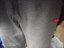 季骆森运动裤男春秋季宽松棉质束脚收口小脚加绒加厚大码健身休闲长裤子 红标深灰【加绒加厚】 L 实拍图
