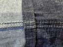 真维斯牛仔裤男时尚2025秋冬猫须潮流直筒裤男宽松男长裤子黑色33 实拍图